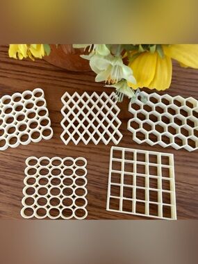Polymer clay multiple piece grid cutters!